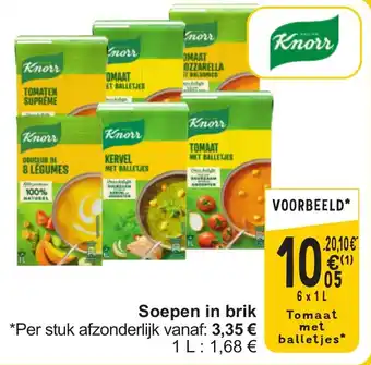 Cora Knorr soepen in brik aanbieding