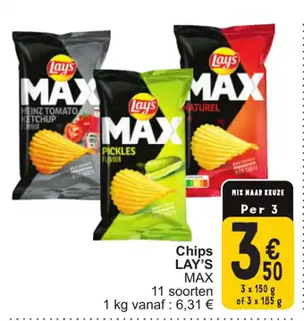 Cora Lays max chips aanbieding