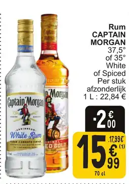 Cora Captain morgan rum aanbieding