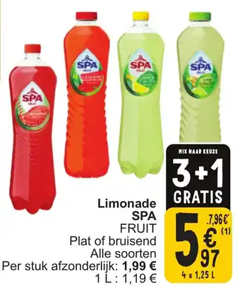 Cora Spa Limonade aanbieding