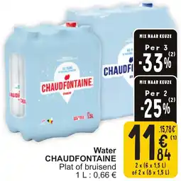 Cora Chaudfontaine Water aanbieding