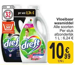 Cora Dreft Vloeibaar Wasmiddel aanbieding