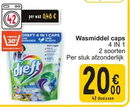 Cora Dreft Wasmiddel caps aanbieding