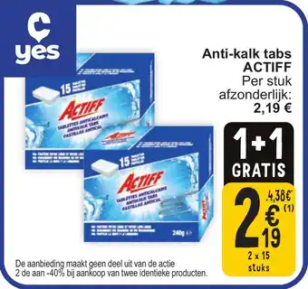 Cora Actiff Anti Kalk Tabs aanbieding