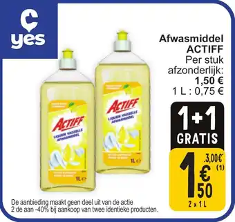 Cora Actiff Afwasmiddel aanbieding