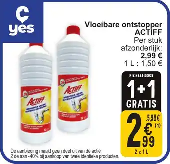 Cora Actiff Vloeibare Ontstopper aanbieding