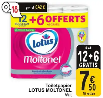 Cora Lotus Moltonel Toiletpapier aanbieding