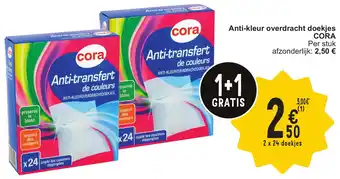 Cora Cora Anti-kleur Overdracht Doekjes aanbieding