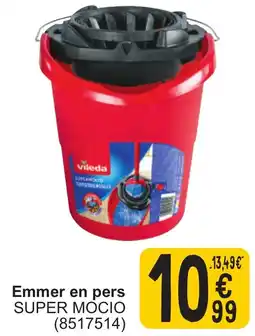 Cora Vileda Emmer en Pers Super Mocio aanbieding