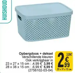 Cora Opbergdoos + deksel aanbieding