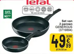 Cora Tefal Set Van 2 Pannen aanbieding