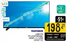 Cora Telefunken Led TV aanbieding