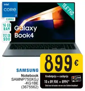 Cora Samsung Notebook aanbieding