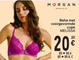 Cora Morgan Beha met voorgevormde Cups Melissa aanbieding