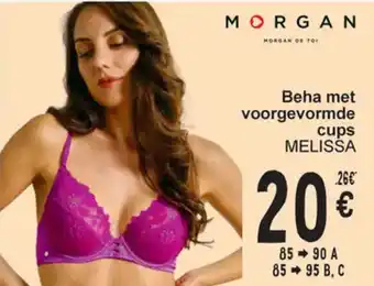 Cora Morgan Beha met voorgevormde Cups Melissa aanbieding