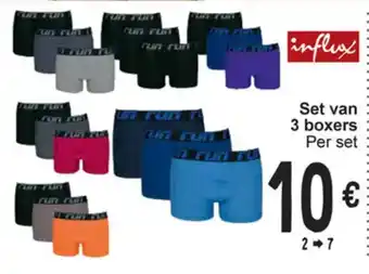 Cora Influx Set van 3 Boxers aanbieding