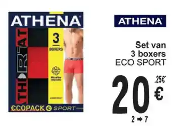 Cora Athena Set van 3 Boxers Eco Sport aanbieding