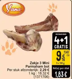 Cora Yana Zakje 3 Mini Parmaham bot aanbieding