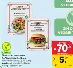 Carrefour Market Alternatief voor vlees De Vegetarische Slager aanbieding