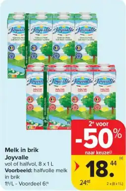 Carrefour Market Joyvalle Melk in Brik aanbieding