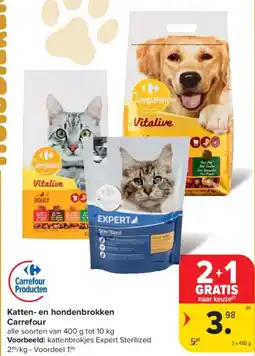 Carrefour Market Carrefour Katten en Hondenbrokken aanbieding