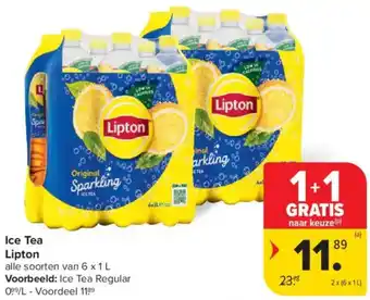 Carrefour Market Lipton Ice Tea aanbieding