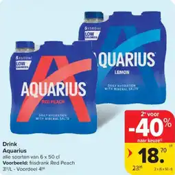 Carrefour Market Aquarius Drink aanbieding