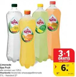 Carrefour Market Spa Fruit Limonade aanbieding