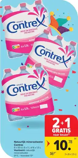 Carrefour Market Contrex Natuurlijk mineraalwater aanbieding