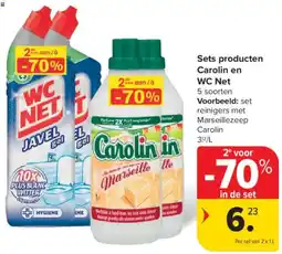 Carrefour Market Sets producten Carolin en WC Net aanbieding