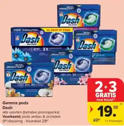 Carrefour Market Dash Gamma Pods aanbieding