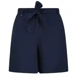 Decathlon Dames Sabela Paper Bag Shorts (Blauw Opaal) aanbieding