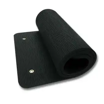 Decathlon Pro Fitnessmat - Gymnastiek mat - Oefenmat - Zwart - 180x60x1,5 cm aanbieding