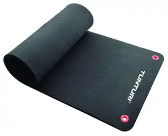 Decathlon Pro Fitnessmat - Gymnastiek mat - Oefenmat - Zwart - 180x60x1,5 cm aanbieding