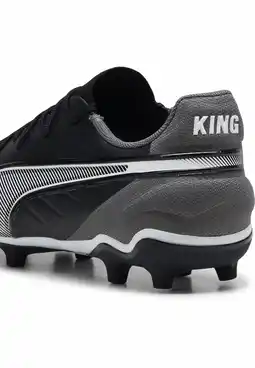 Decathlon KING MATCH FG/AG voetbalschoenen voor jongeren PUMA Black White Cool Dark Gray aanbieding