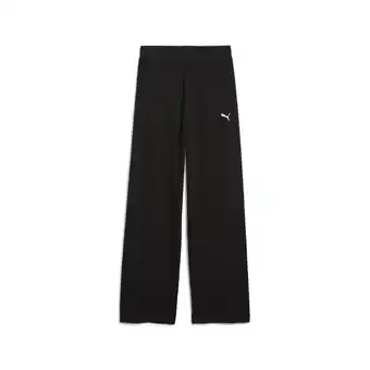 Decathlon ESS ELEVATED ribbroek met hoge taille en rechte pijpen voor dames PUMA Black aanbieding