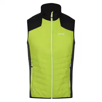 Decathlon Heren Halton VI Lichtgewicht Body Warmer (Helder kiwi/zwart) aanbieding