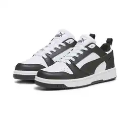 Decathlon Rebound V6 Lo sneakers voor jongeren PUMA White Black aanbieding