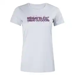 Decathlon Dames Fingal VIII Logo Marl TShirt (Cyberspace) aanbieding