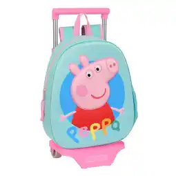 Decathlon Schoolrugzak met Wielen Peppa Pig Turkoois aanbieding