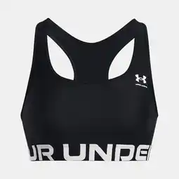 Decathlon Sport-bh Zwart Under Armour Heatgear Mid Branded Dames aanbieding