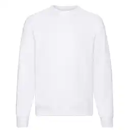 Decathlon Uniseks Klassiek Effen Raglan Sweatshirt voor volwassenen (Wit) aanbieding