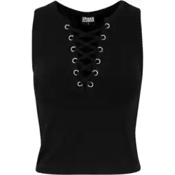 Decathlon Dames Lace Up Gewaad Top (Zwart) aanbieding