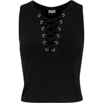 Decathlon Dames Lace Up Gewaad Top (Zwart) aanbieding