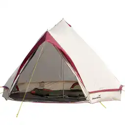 Decathlon Tipi Campingtent Comanche 400 Protect - 8 slaapplaatsen - Ingenaaid grondzeil aanbieding