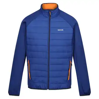 Decathlon Heren Clumber IV Full Zip Hybride Jas (Nieuw Koninklijk/Persimmon) aanbieding