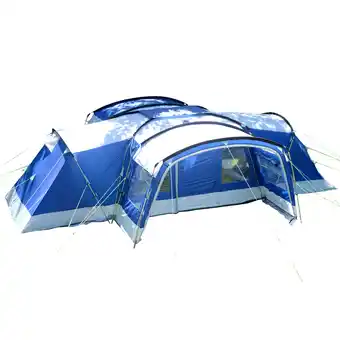 Decathlon Campingtent Koepeltent Nimbus 12 - 12 persoons - familietent mit 3 slaapcabines aanbieding