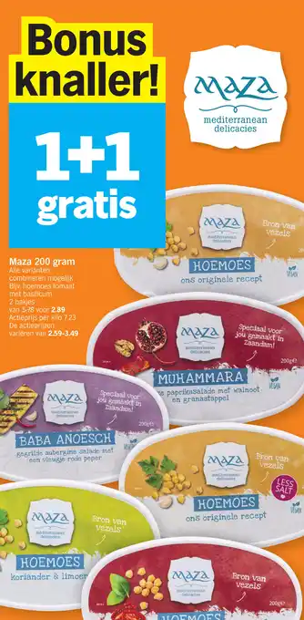 Albert Heijn Maza aanbieding