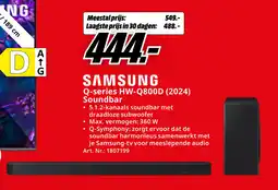 MediaMarkt Samsung Q-series HW-Q800D (2024) Soundbar aanbieding