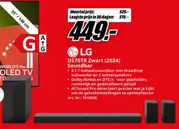 MediaMarkt LG DS70TR Zwart (2024) Soundbar aanbieding